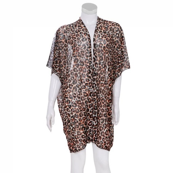 Leopard-print cardigan🐆 - Picture 1 of 6